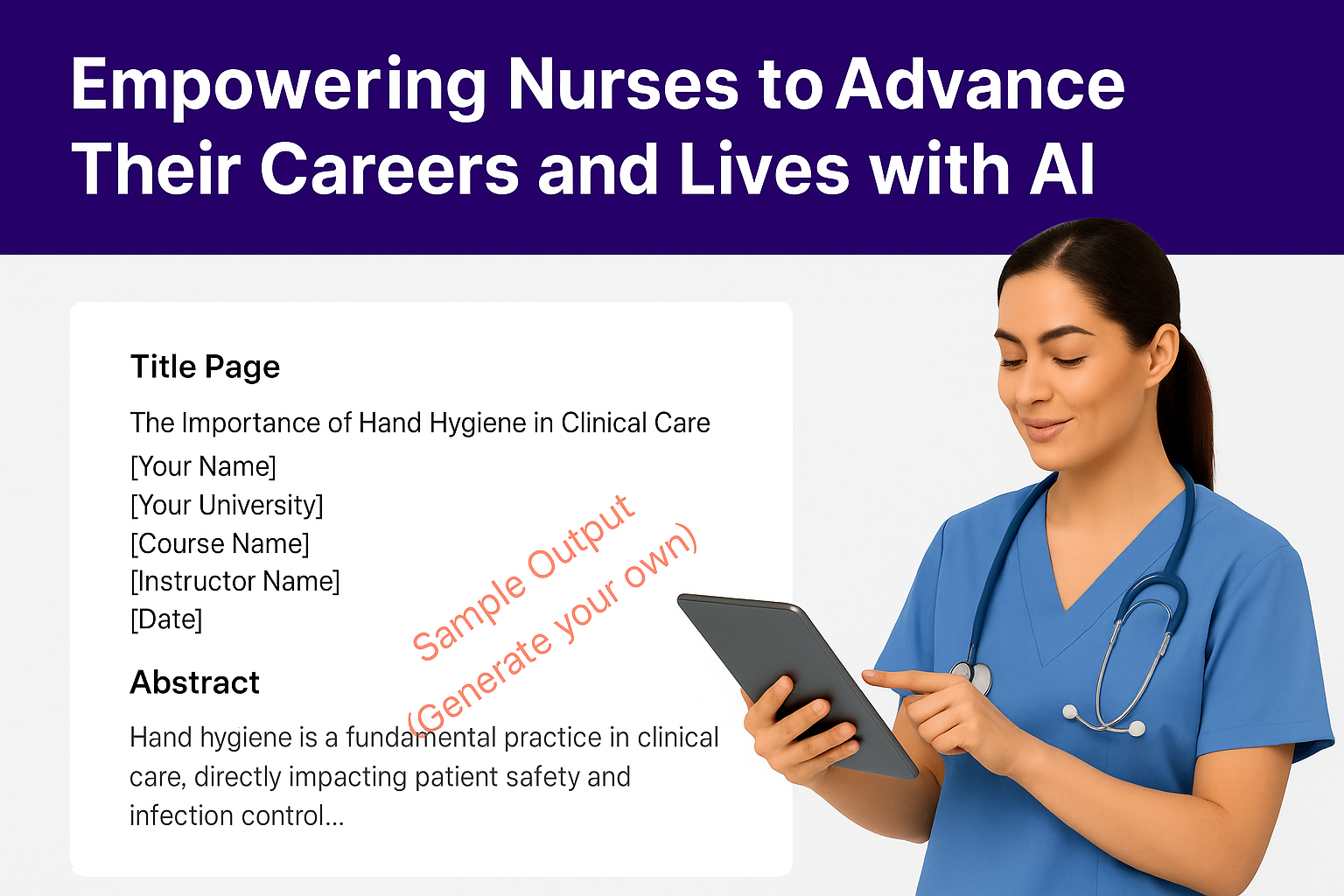 Nurse with Sample Assignment